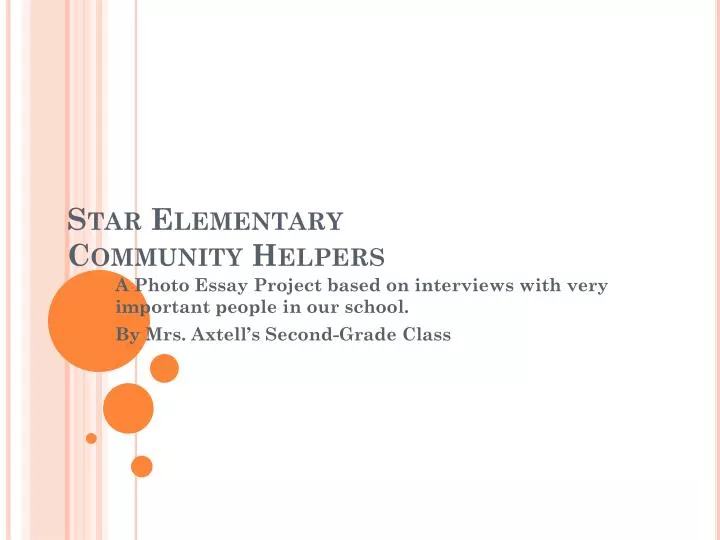 star elementary community helpers