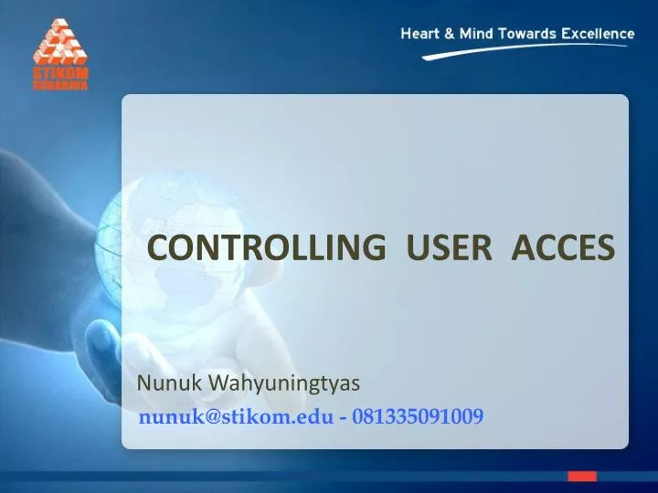 controlling user acces