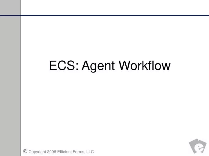 ecs agent workflow