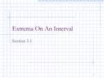 Extrema On An Interval - slide 1