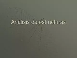an lisis de estructuras