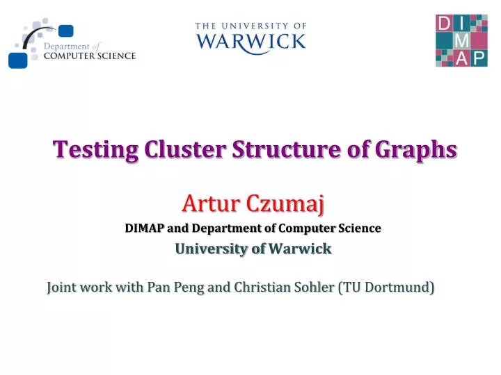 testing cluster structure of graphs