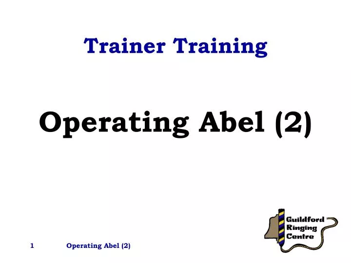trainer training