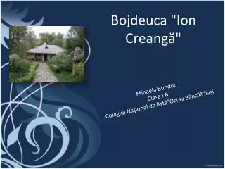bojdeuca ion creang