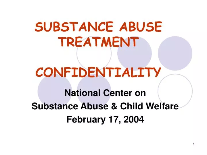 substance abuse treatment confidentiality