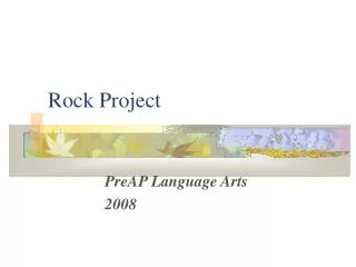 Rock Project