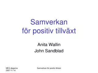 samverkan f r positiv tillv xt
