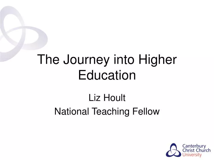 the journey into higher education