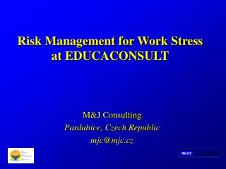 Risk Management for Work Stress at EDUCACONSULT