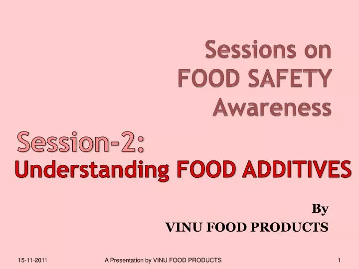 sessions on food safety awareness