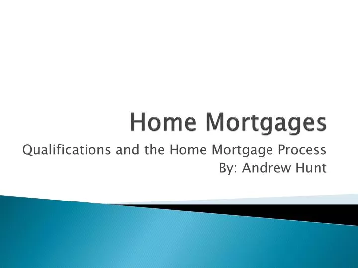 home mortgages