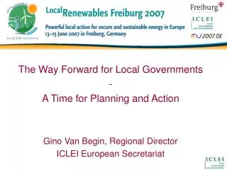 The Way Forward for Local Governments - A Time for Planning and Action