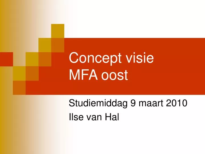 concept visie mfa oost