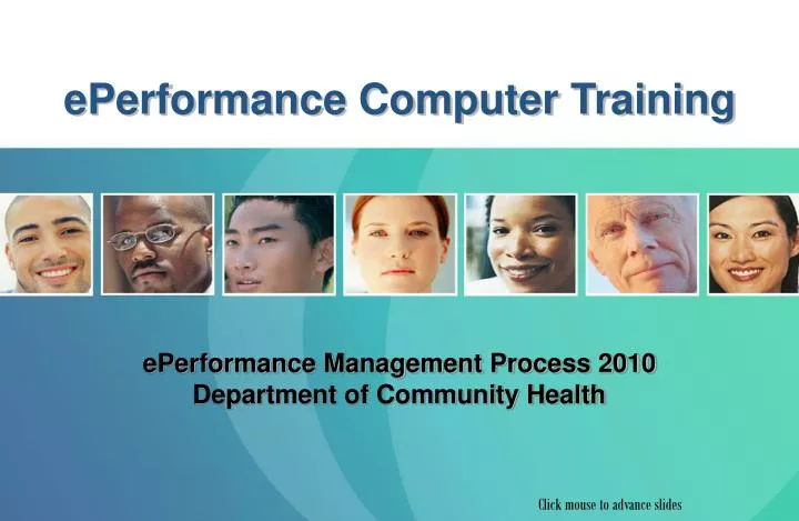 eperformance management process 2010 department of community health