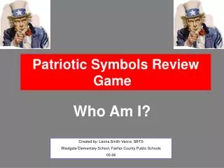 Patriotic Symbols Review Game