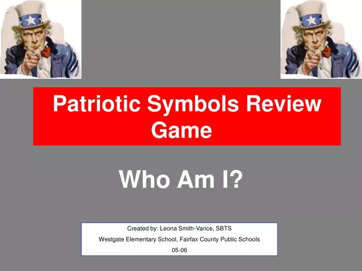 patriotic symbols review game