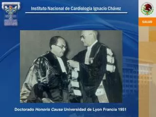 Doctorado Honoris Causa Universidad de Lyon Francia 1951