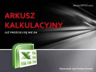 arkusz kalkulacyjny