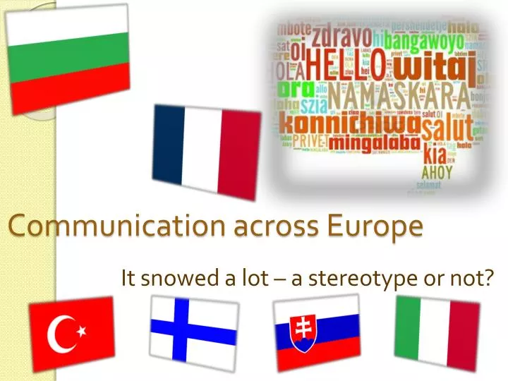communication across europe