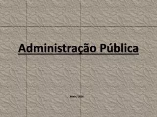 administra o p blica