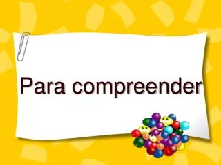 para compreender