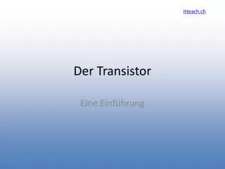der transistor