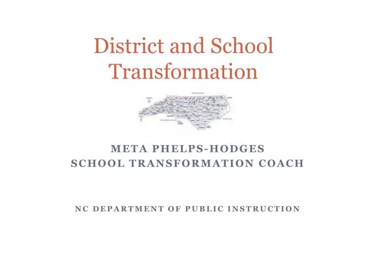 district and school transformation