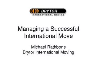 Managing a Successful International Move