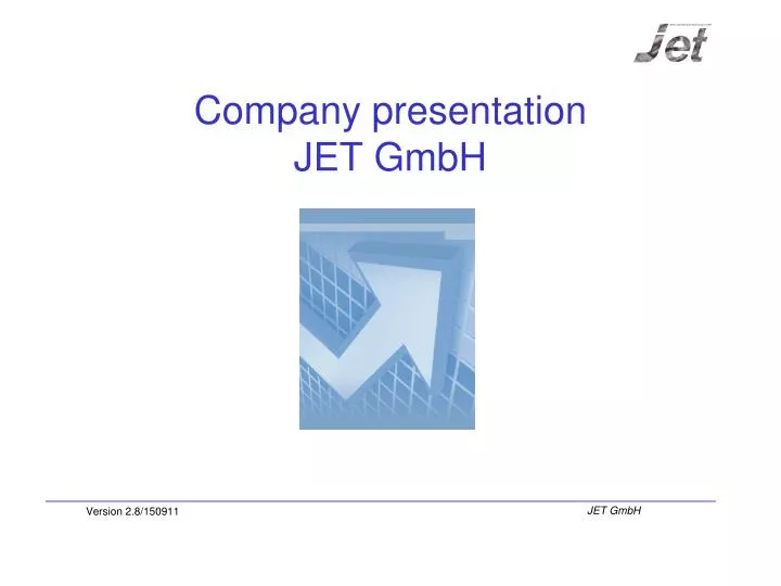 company presentation jet gmbh