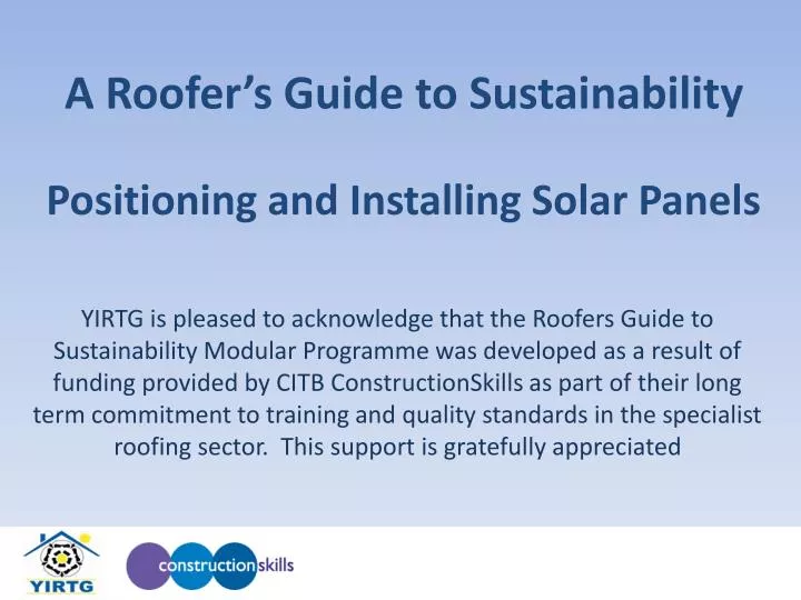 a roofer s guide to sustainability