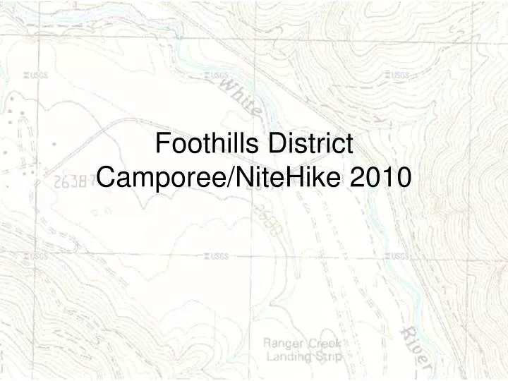 foothills district camporee nitehike 2010