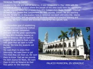 Veracruz Testing Center