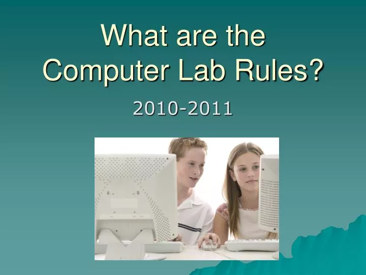 what are the computer lab rules