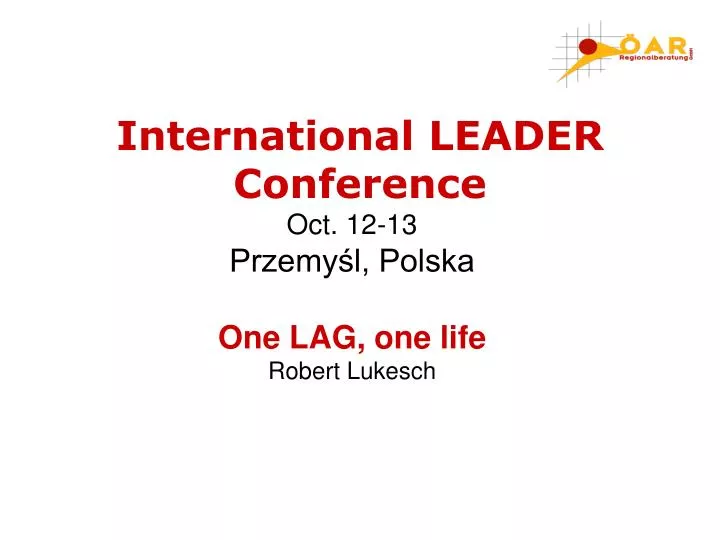 oct 12 13 przemy l polska one lag one life robert lukesch