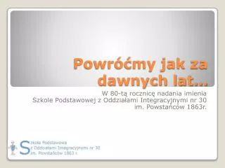 powr my jak za dawnych lat