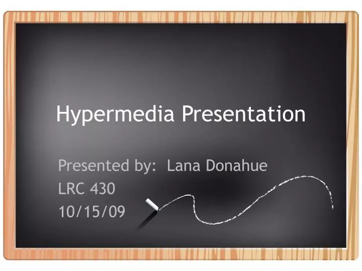 hypermedia presentation