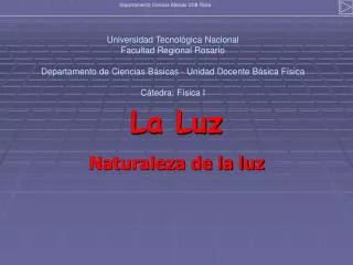 la luz