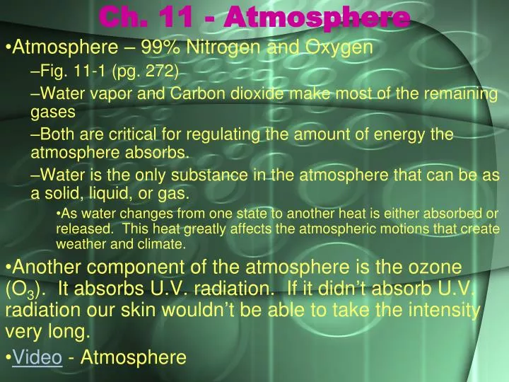 ch 11 atmosphere