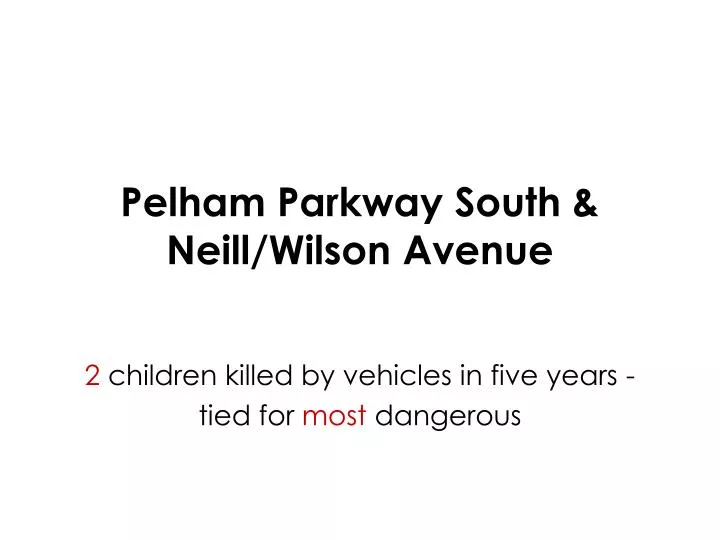 pelham parkway south neill wilson avenue