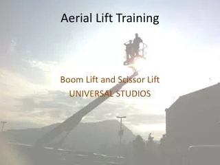 Aerial Lift Training