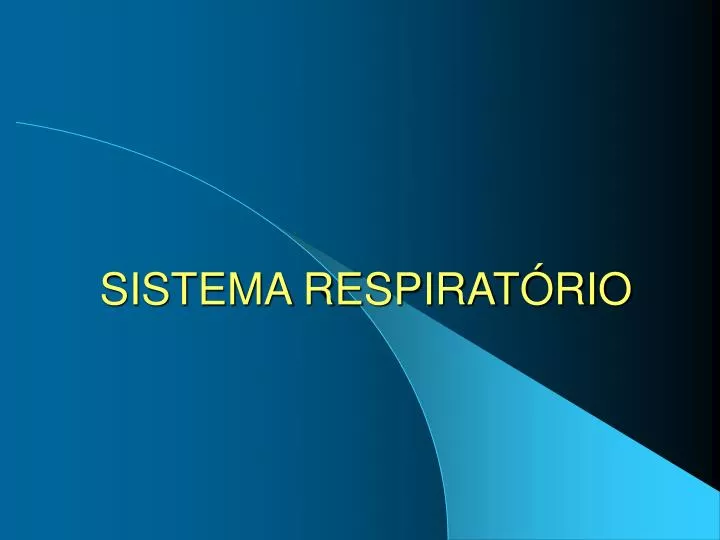 sistema respirat rio