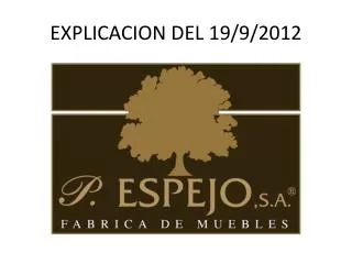 explicacion del 19 9 2012