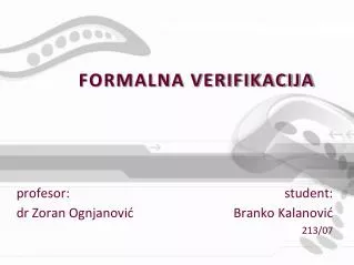 formalna verifikacija