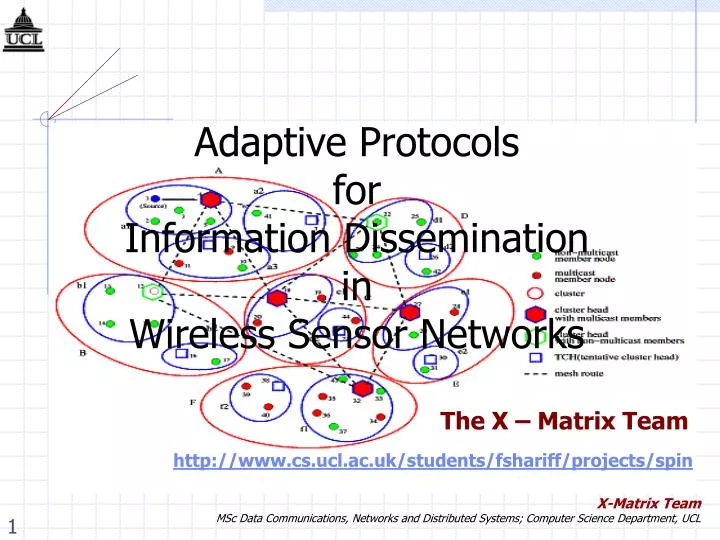 adaptive protocols for information dissemination in wireless sensor networks