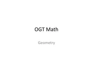 OGT Math