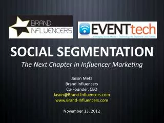 SOCIAL SEGMENTATION