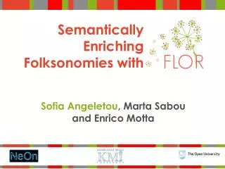 Semantically Enriching Folksonomies with