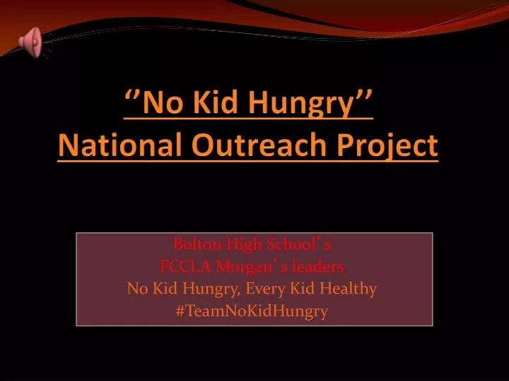 no kid hungry national outreach project