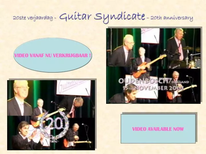 20ste verjaardag guitar syndicate 20th anniversary