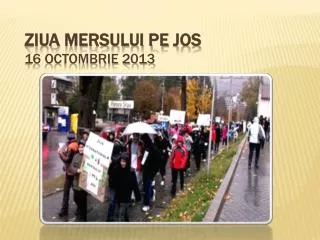 ziua mersului pe jos 16 octombrie 2013